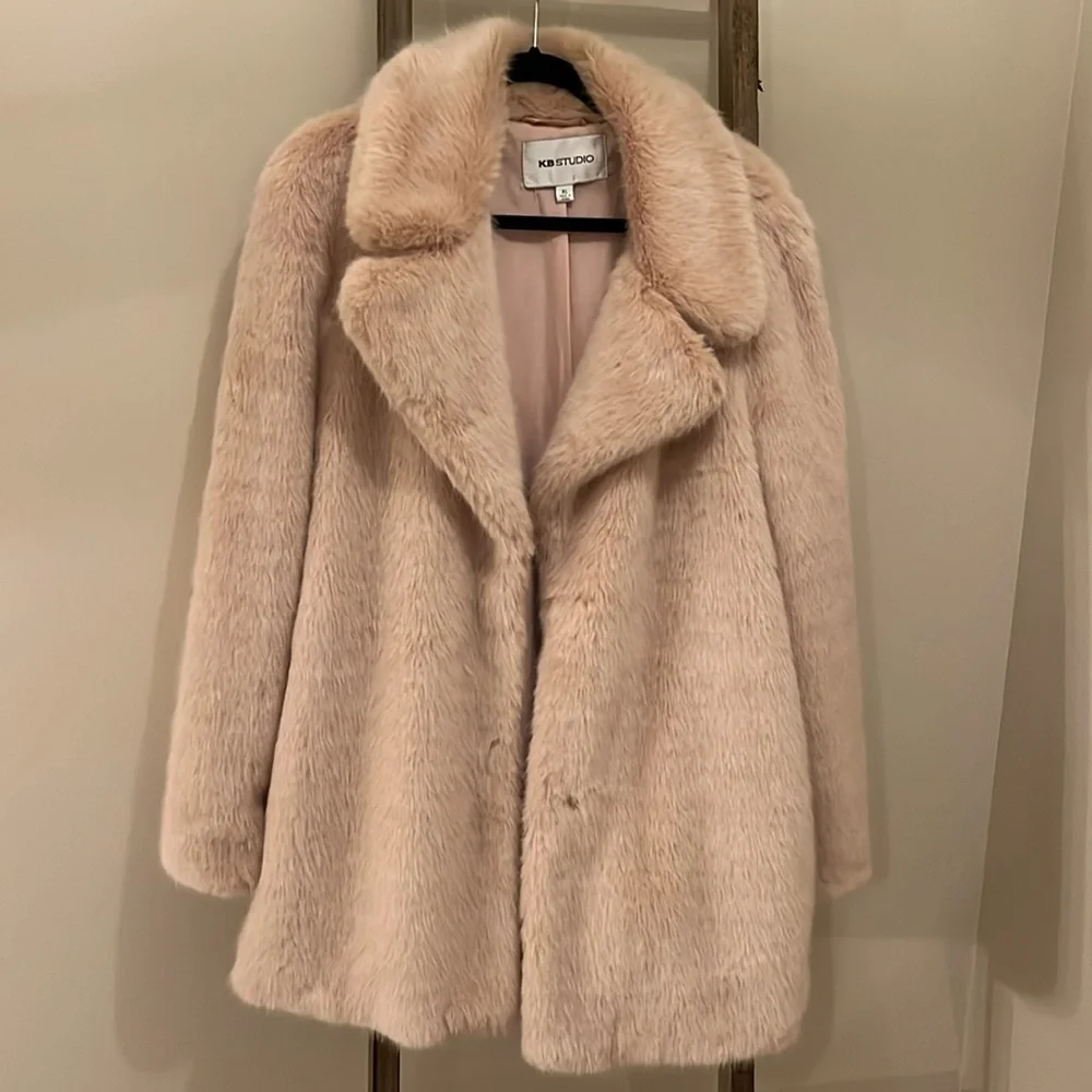 KB studio, blush faux for car coat - Picture 3 of 4